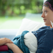 cancer radiotherapy - Cancer woman lying in bed