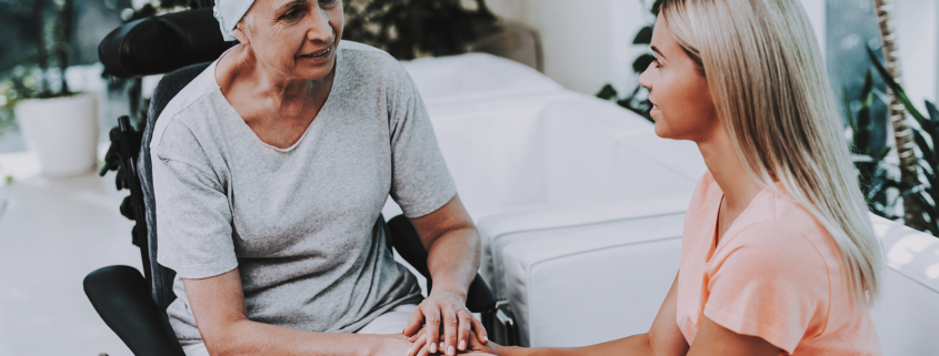 novocure technology - Cancer Patient on a Wheelchair