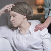 radiotherapy centre - Portrait of elegant woman having breast cancer
