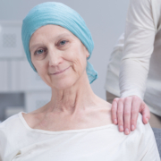 Private radiotherapy - older woman with cancer