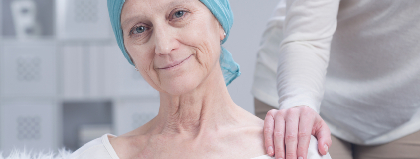 Private radiotherapy - older woman with cancer