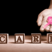Breast cancer treatment Austria - Word 'Care' from wooden block